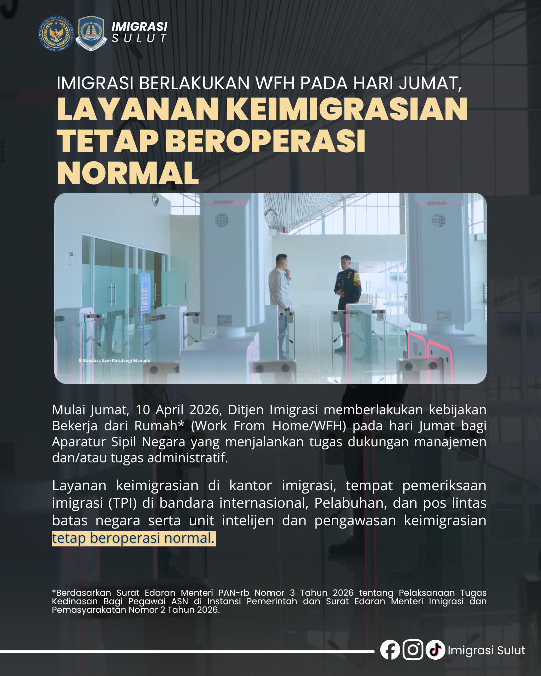 Pengumuman WFH pada Hari Jumat